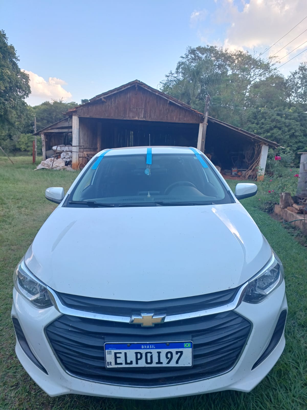 Para-brisa novo — depois do reparo